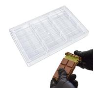 Stampo Cioccolato Dubai, Stampi Al Cioccolato Trasparente Stampo per Barrette di Cioccolato in Policarbonato Riutilizzabile Stampo, per DIY Barrette di Cioccolato, Praline