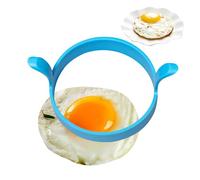 Stampo circolare per uova fritte, stampo per uova fritte, riutilizzabile, in silicone resistente al calore, gadget da cucina per panini e colazioni al coperto