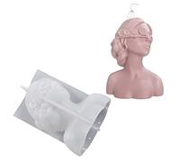 Stampo con occhi chiusi/bendati a forma di ragazza con personaggi europei e classici, stampo profumato per decorazioni per la casa stampi per resina epossidica