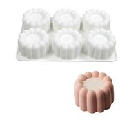 Stampo concavo profumato per candele, biscotti, cioccolato, torta, stampo flessibile in silicone per gli amanti della cottura