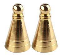 Stampo Conico 2 Pezzi in Ottone Oro per Incenso Fai | Lavorazione Precisa e Leggera, Forma Creativa Decorativa, Accessorio Portatile per Tè e Ambienti Interni