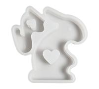 Stampo Coniglio di Pasqua in Silicone - Forma in Silicone per Colata e Stampaggio - Stampo per Gesso Decorativo Festivo e per Ricorrenze,Organizzatori Di Feste Insegnanti D'Arte Hobbisti Creativi Fai