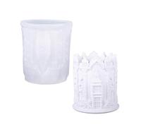 Stampo creativo in silicone a forma di torre dell'orologio grande stampo per fioriere stampi per tazze adatte per realizzare a mano tazze Big Clock Tower Stampo in silicone