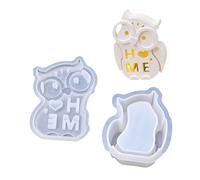Stampo creativo in silicone a tema gufo, disegni cavi, stampi per paralumi personalizzabili e decorativi, stampo per copertura lampada artigianale