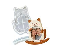 Stampo creativo in silicone con base a dondolo a tema animale, per gatti, cani, dinosauri, cornici, artigianato, stampi in silicone