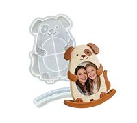 Stampo creativo in silicone con base a dondolo a tema animale, per gatti, cani, dinosauri, cornici, artigianato, stampi in silicone
