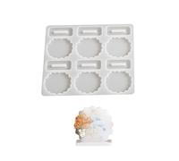 Stampo creativo in silicone per la decorazione domestica fatta a mano in resina con fiori secchi per la casa ornamento da scrivania strumento per attività familiare