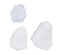 Stampo creativo in silicone per vassoio in resina artigianale grande piatto a forma geometrica porta gioielli accessori posacenere