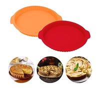 Stampo Crostata,2 Pezzi Stampo Furba,Antiaderente Stampo Furba per Crostata Morbida,Teglia Crostata,Teglia Furba per Crostata,Stampo Silicone Torta Tondo per Quiche Crostata Dolce Pasticceria Pizza