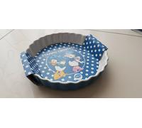 STAMPO CROSTATA BLU DISNEY CERAMICA NUOVO COME DA FOTO