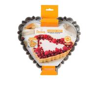 Stampo Crostata Cuore fondo mobile 25x23 cm altezza 3 cm