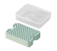 Stampo Cubetti di Ghiaccio Rotondi con Coperchio e Contenitore - Set 3 Vassoi Impilabili per Piccole Sfere di Ghiaccio, 123 Palline di Ghiaccio per Raffreddare Whiskey, Caffè - Facile da Sganciare