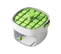 Stampo cubetti di ghiaccio | Scatola a 50 scomparti con coperchio | Vassoio da ghiaccio con coperchio e contenitore con maniglia da freezer | Per whisky, cocktail, caffè, bevande, drink, succo, feste
