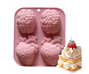 Stampo cuore - Cuore umano 3D realistico, stampo per torta | per fusione di cemento | multifunzione per cottura e arte per sapone al cioccolato Pudding Muffin Jelly Cement