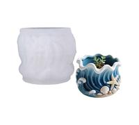 Stampo curvo in silicone per resina, cemento e cemento, perfetto per regali fatti a mano e supporto per intonazione domestica, stampo in silicone