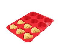 Stampo Da Forno In Silicone - Padella Di Muffin Silicone, Stampo Per Cavità Non Omicidio, Per Fondenti A Forma Di Cuore Per Cassa Di Caramelle A Gummy Ghamle Ghyly Ghice