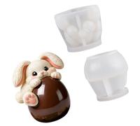 Stampo da forno per cioccolato a forma coniglio Stampo per mousse in silicone alimentare per torte per riunioni famiglia e feste Accessori da forno sicuri