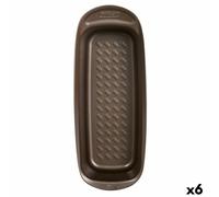 Stampo da Forno Pyrex Asimetria Rettangolare Nero Metallo Ø 30 cm [6 Unità]