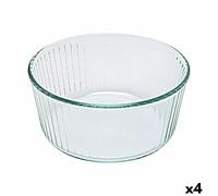 Stampo da Forno Pyrex Classic Soufflé 21 x 21 x 10 cm Trasparente Vetro [4 Un