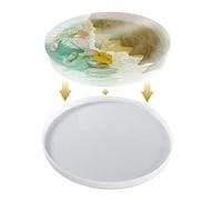 Stampo da tavola extra large in resina, riutilizzabile, per caffè di fiume, stampo in silicone per un facile rilascio, ornamento artistico rotondo, tagliere per salumi fai da te, decorazione per la
