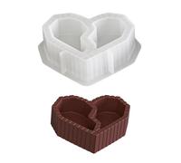 Stampo decorativo in silicone a forma di cuore per migliorare l'estetica della stanza, con candela fatta a mano o porta gioielli artigianali stampo organizer per gioielli
