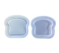 Stampo decorativo in silicone adorabile a forma di toast, facile da pulire, per gli appassionati di cucina