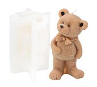 Stampo Di Candela Di Orso Del Cartone Animato In Silicone, Figurina Di Orso Carino Di San Valentino, Stampi In Resina Orso Di Peluche Per Fare Decorazione Artigianato In Resina