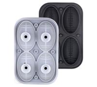 Stampo di cioccolato di | Stampo cubo di ghiaccio di in silicone | Stampi Ittesball a forma di novità a 4 cavità | Stampi per cubetti di ghiaccio a forma di divertimento | Calcio di calc