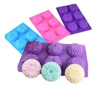 Stampo Di Cioccolato In Silicone - 6 Cavità Stampo Di Cottura In Silicone | Stampi In Silicone Fai Da Te A Forma Di Fiore Per Decorazioni In Resina, Artigianato In Gesso Aromatico, Cioccolato,