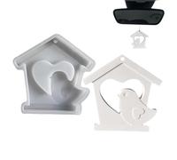 Stampo di fusione per la casa degli uccelli stampo in silicone per la casa degli uccelli stampo in silicone pressofuso ornamento di Pasqua stampo in resina epossidica per principianti, arti e