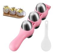 Stampo di riso - Maker a sfere di riso | stampo onigiri | Strumento sushi per bambini | 304 Wheets in acciaio inossidabile | Set di strumenti per sushi maker, vassoio sushis decorazione d