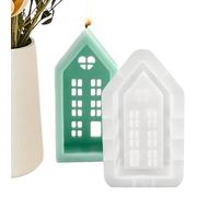 Stampo di sapone per la casa, Castello di stampo in silicone - Casa stampo in silicone antiaderente, per colata in resina epossidica, per candele domestiche, riutilizzabili per ho