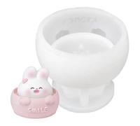 Stampo Di Silicone Coniglietto Di Pasqua, Stampo Di A Forma Di Coniglio In 3D, 1 Pezzo, Sta-mpo Di Fondente Al Cioccolato Antiaderente, Aromaterapia E Decorazione Per Torte, Compatta E Salva