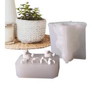 Stampo di silicone di Natale, sapone per festive per artigianato per decorazioni per la casa, kit di aromaterapia in resina in cera con forme creative per le vacanze, argilla polimerica