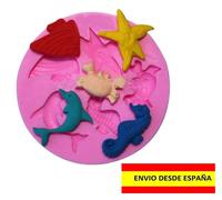 Stampo di Silicone Figure Marine Cioccolato Ghiaccio Biscotti Ornamenti Reposter