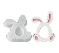Stampo Easter Craft | Silicone Materiale 14,2 cm Lunghezza Strumento Bunny Crafting, Tema Primavera | Stampo in resina Gypsum Flessibile, Reusable, DIY Holiday Project for Cement, Clay, Resin