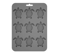 Stampo efficiente in silicone a forma di tartaruga con 9 cavità per cioccolato, cubetti di ghiaccio e dessert, strumento da forno per la casa, stampo lavabile in lavastoviglie