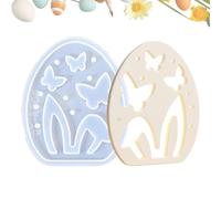 Stampo epossidico per Pasqua riutilizzabile | Stampo in cemento a forma di uovo a forma di coniglio, per decorazioni pasquali fai da te, artigianato primaverile