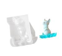 Stampo ergonomico in silicone ornamentale a forma di volpe a nove code per creazioni in resina e regalo unico stampo in silicone