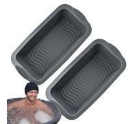 Stampo extra large per di ghiaccio, 2,1 kg, 24,79 x 12,2 x 7 cm | Vassoi riutilizzabili per cubetti di ghiaccio grandi, in silicone, senza BPA, flessibili, facili da rilasciare, impilabili