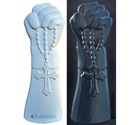Stampo fai da te preghiera mano fede religione cemento gesso placca stampo de...