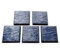 Stampo Flagstone Giardino Passeggiata Ciottoli Calcestruzzo Plastica Stampi S...