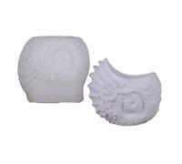 Stampo flessibile a forma di conchiglia per vaso in cemento in resina decorativa in silicone per colata di gioielli e stampi in silicone per supporti e portasapone