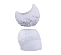 Stampo flessibile a forma di luna per fioriera in cemento fatto a mano, ciotole decorative o supporti per piante grasse, contenitore per piante in resina Art Moon Mold