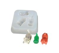 Stampo flessibile in resina epossidica tre gatti accessori stampi ornamenti gioielli stampi in silicone flessibile per lezioni d'arte