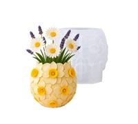 Stampo flessibile in silicone a forma di narciso per colata in resina, portapenne e stampo per supporto artistico