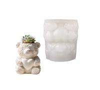 Stampo flessibile in silicone a forma di orso, rosa, per creare gioielli, strumento per una facile demolizione e multiuso, stampo per rose e cuori