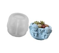 Stampo flessibile in silicone per fai da te, design dettagliato con ali d'angelo, per candele profumate, progetti di produzione di sapone, stampo riutilizzabile