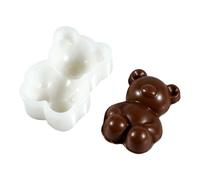Stampo flessibile per dessert a forma orso | Creatore in silicone per sapone per torte mousse cioccolato e caramelle, intervallo calore elencato da 40