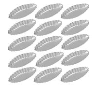 Stampo for crostata all'uovo a forma di barca da 5/10/15 pezzi, stampi in alluminio for biscotti, torte frutta, for utensili cucina, budini, pasticceria e decorazione(15pcs)